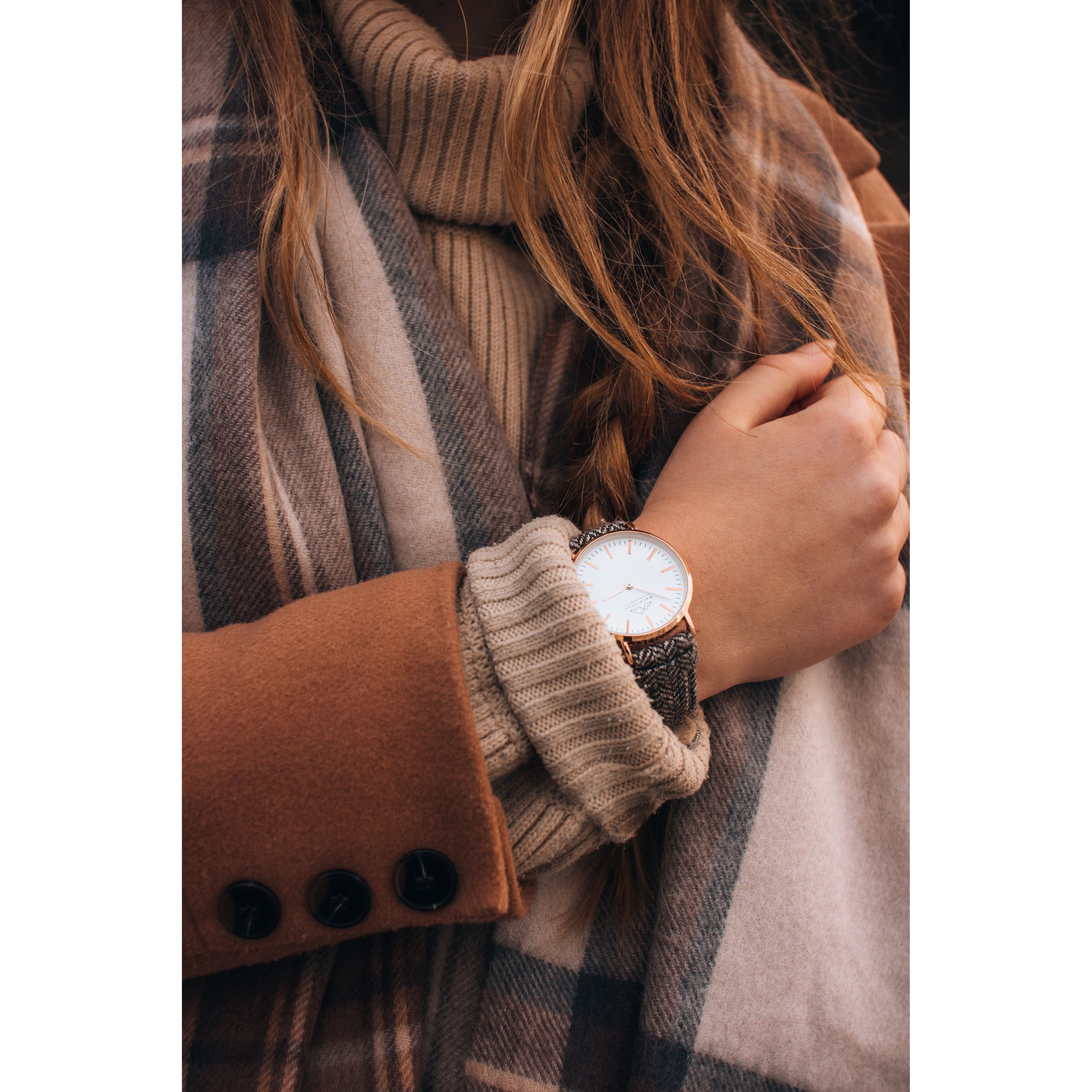 Rose Gold Herringbone Heritage