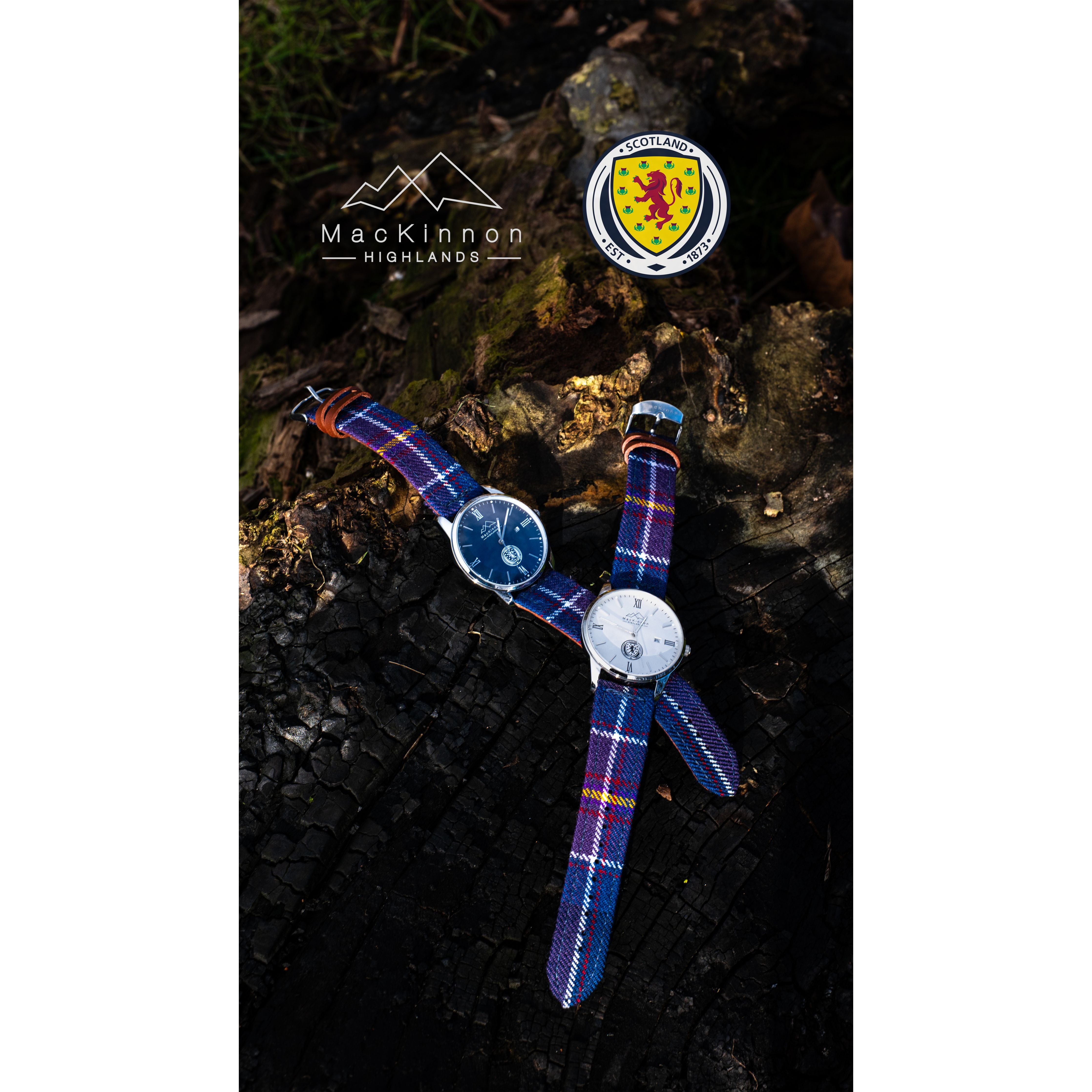 Scotland National Team Tartan Watch White