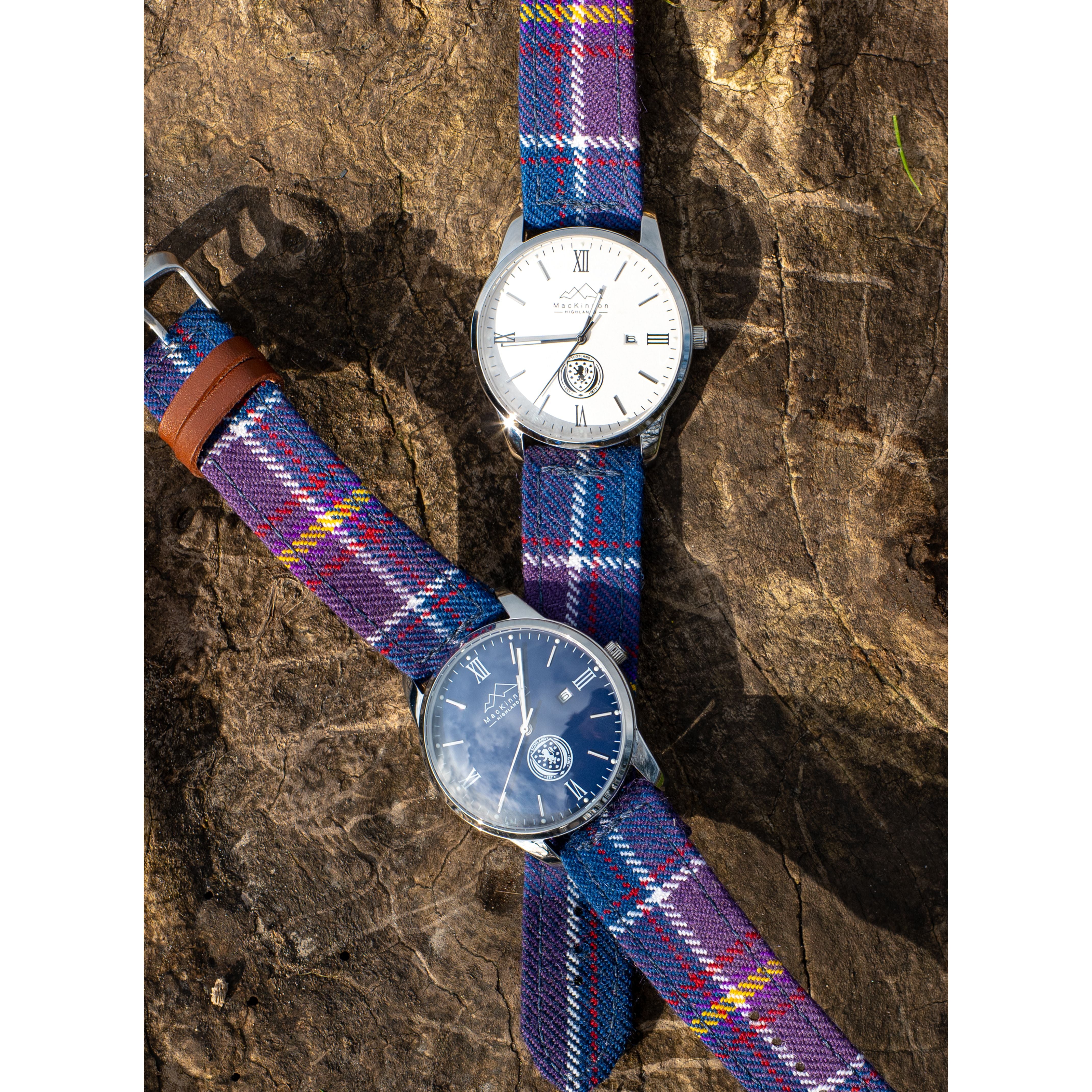 Scotland National Team Tartan Watch White