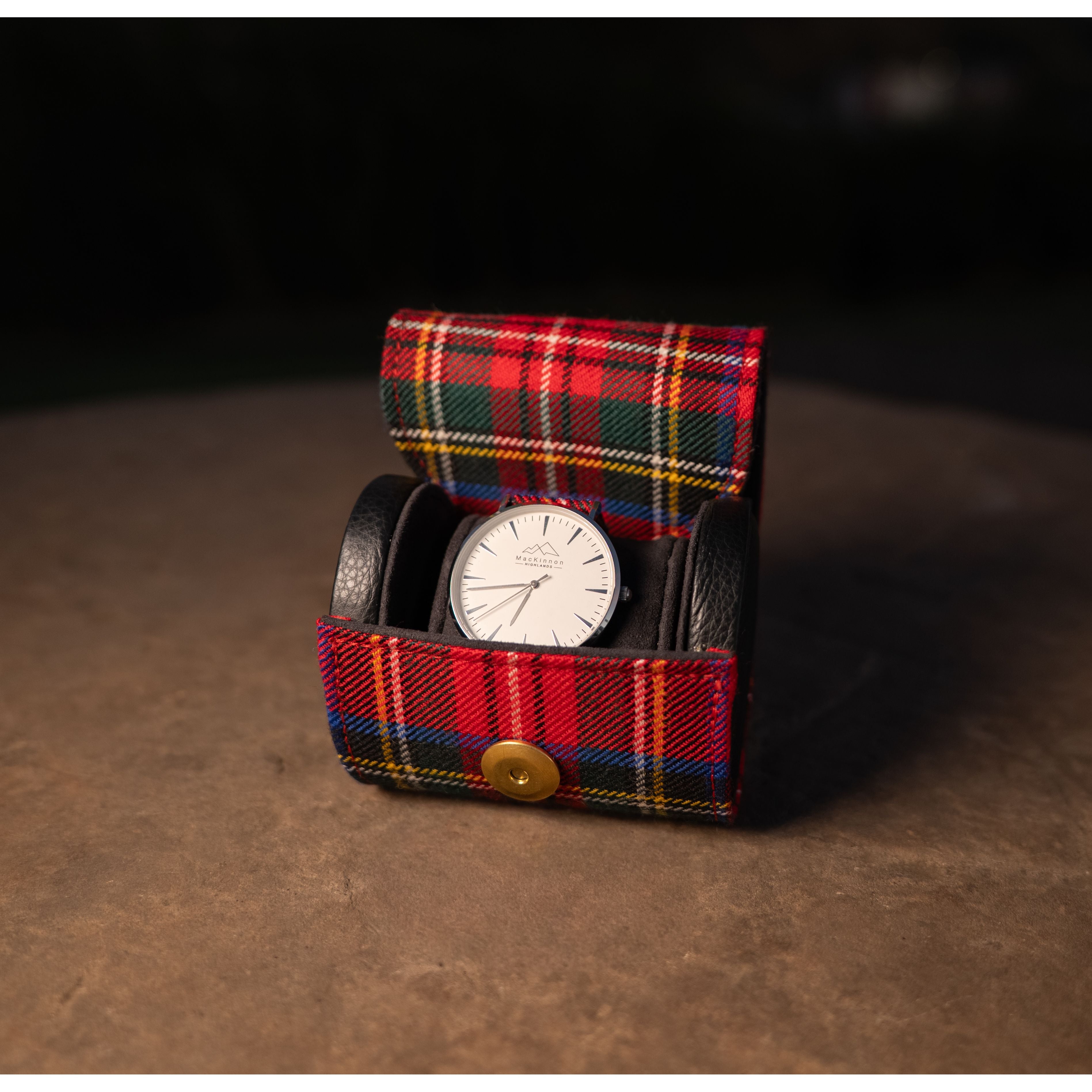 Custom Tartan Watch Roll