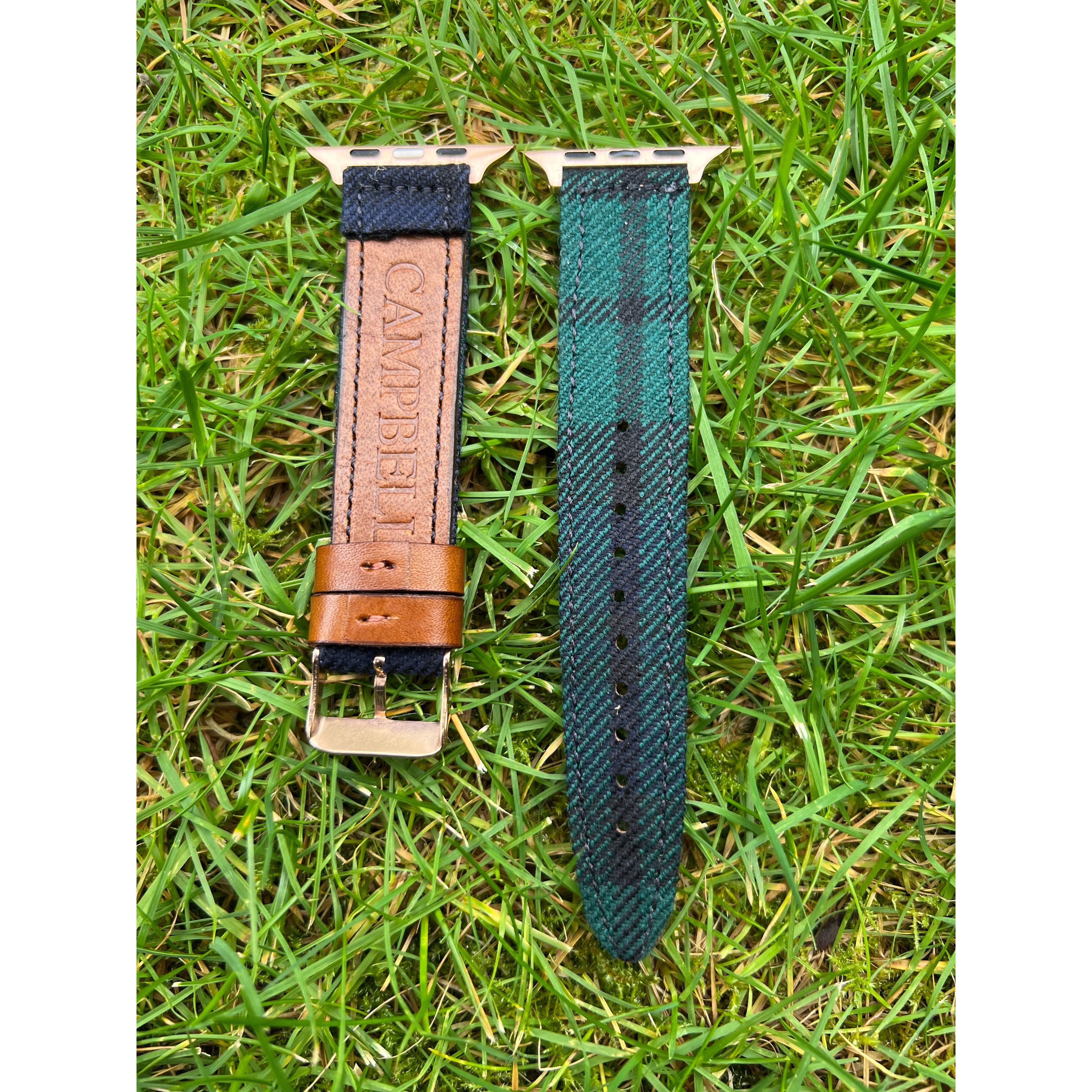 green tartan apple watch straps