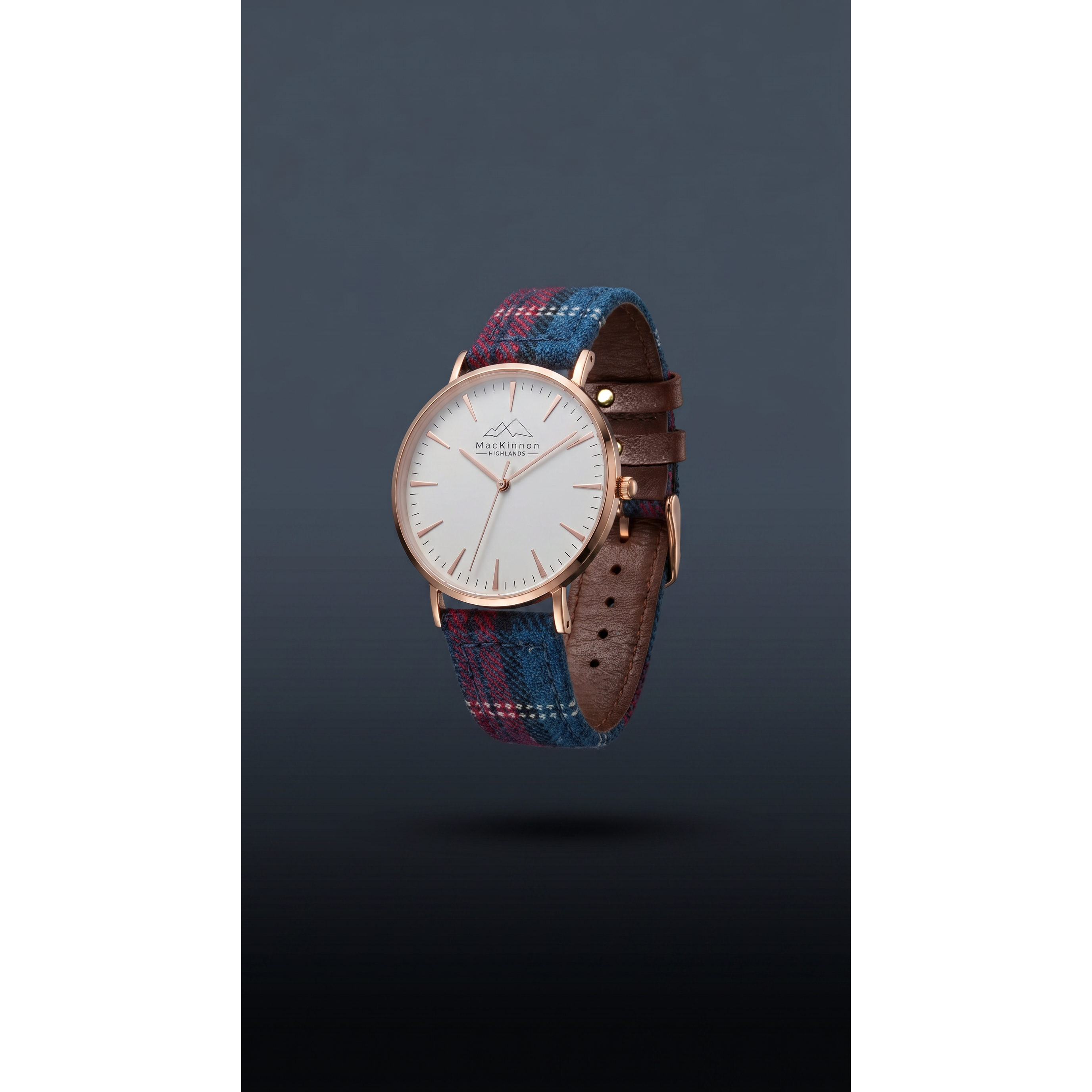 University of Edinburgh Tartan Watch Rose Gold