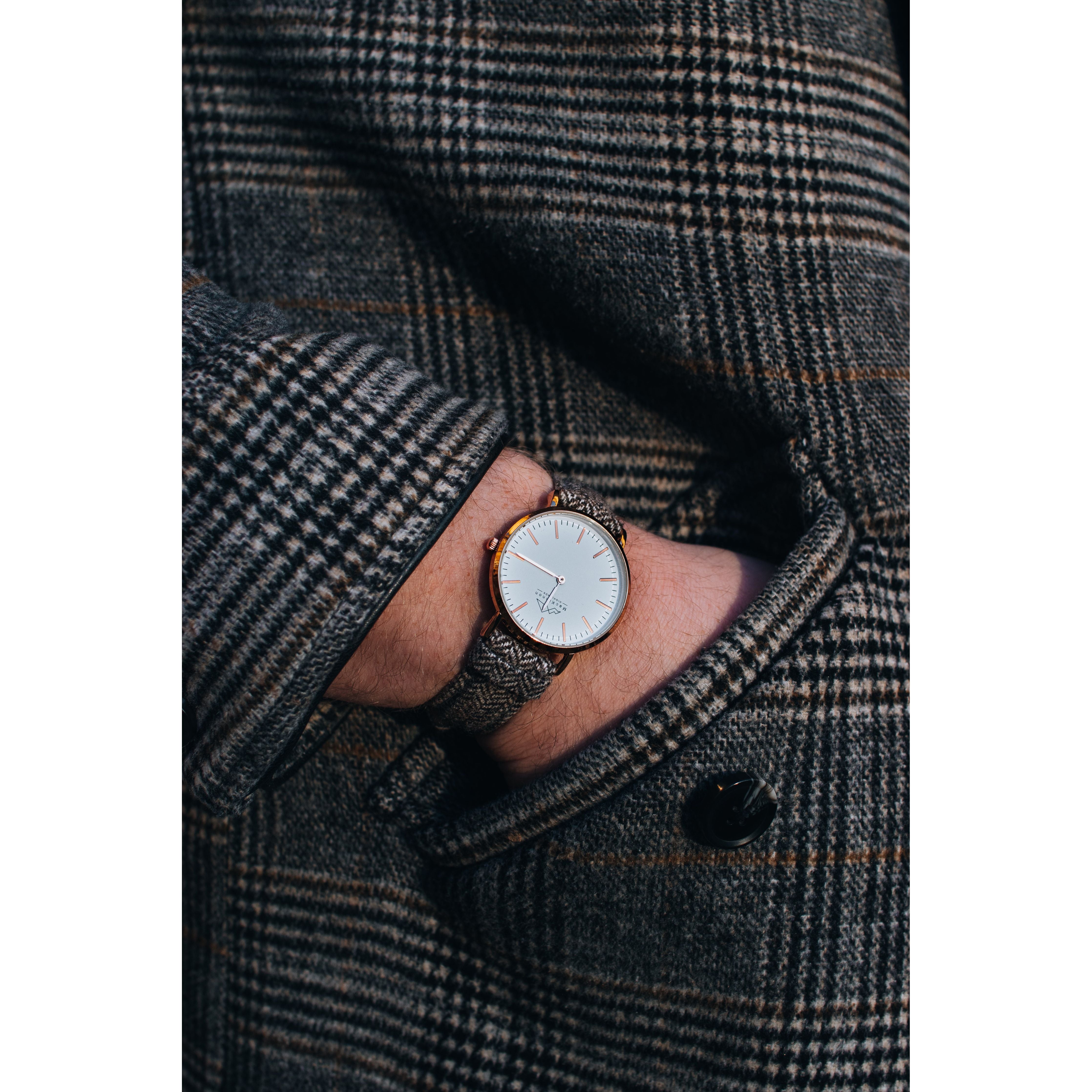 Rose Gold Herringbone Heritage