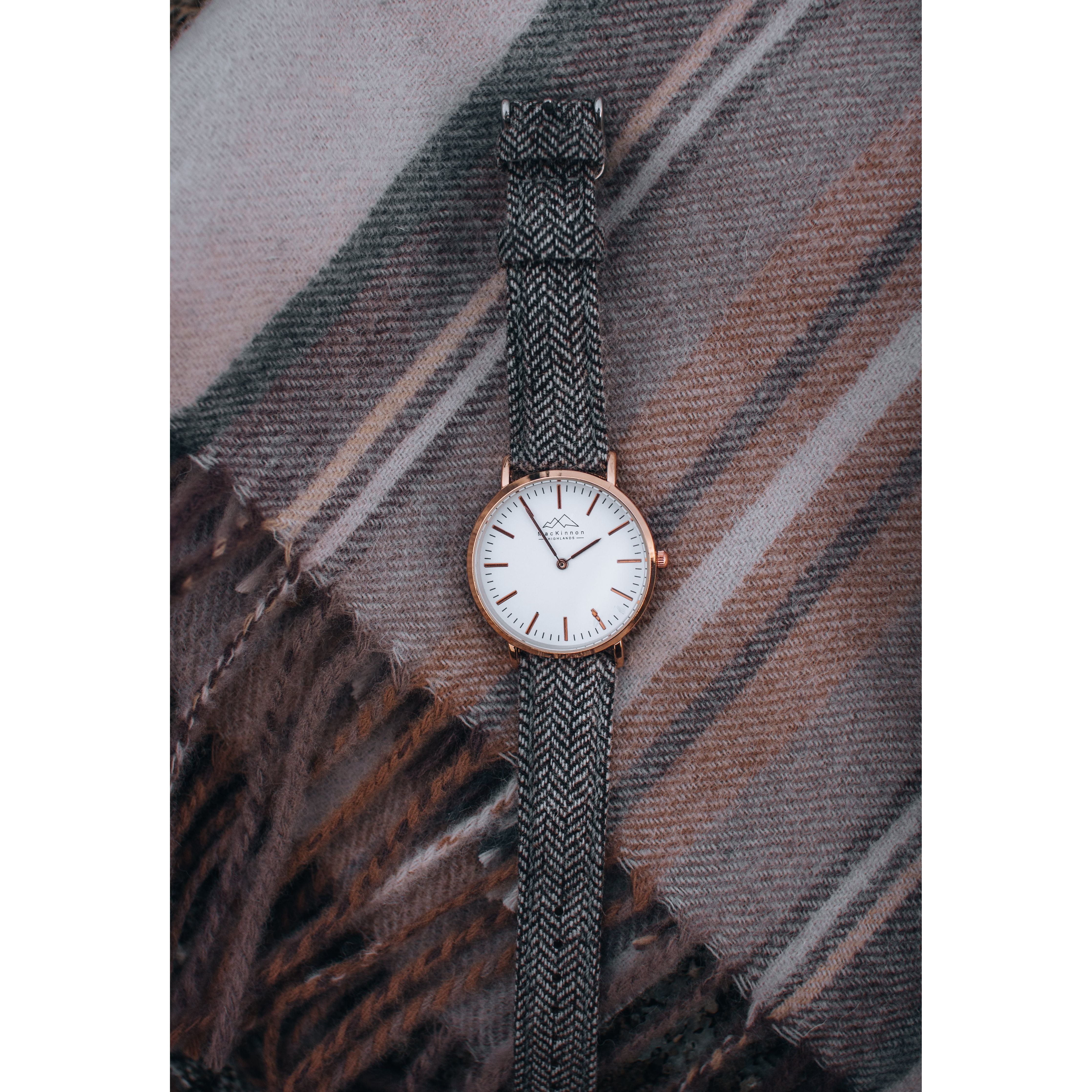 Rose Gold Herringbone Heritage