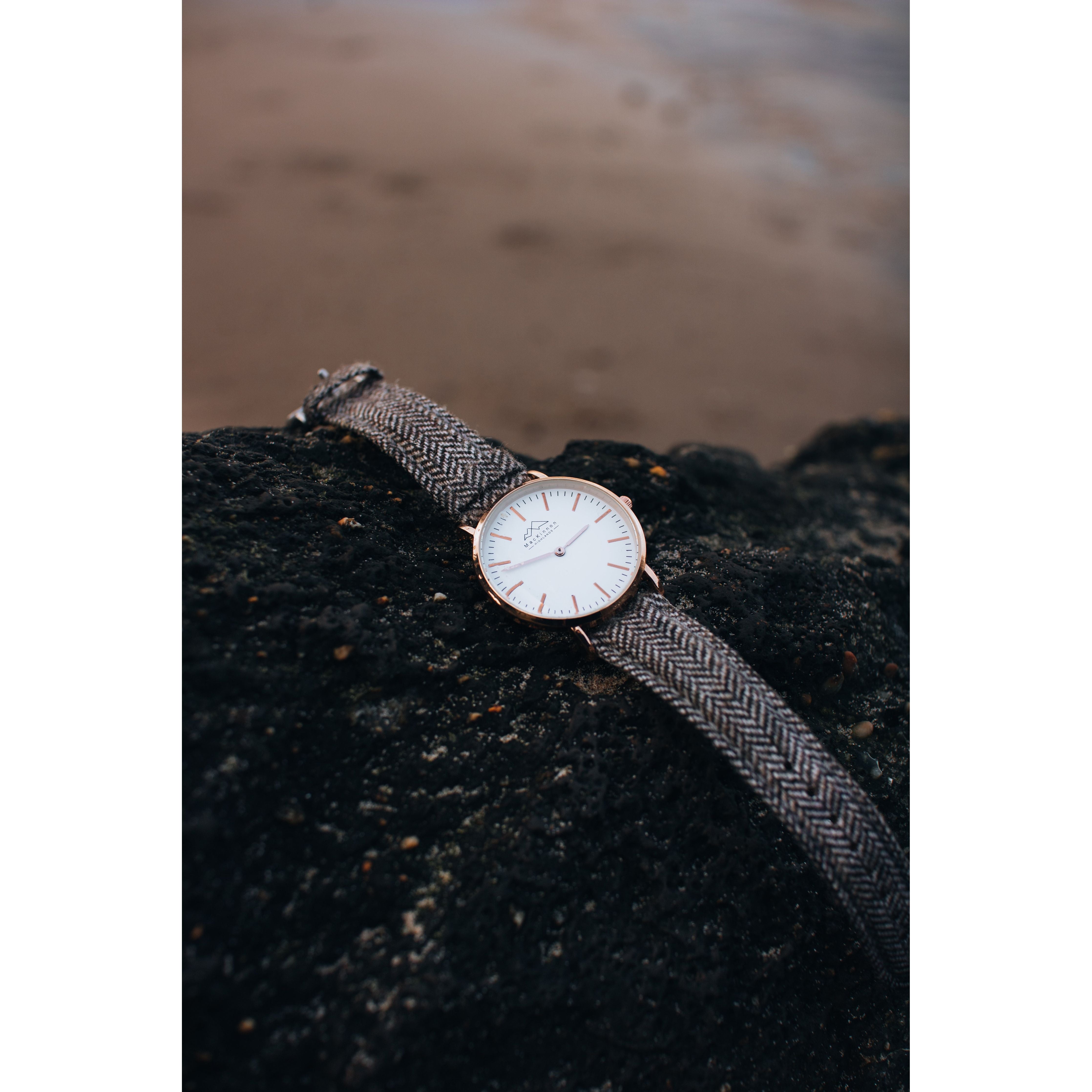 Rose Gold Herringbone Heritage