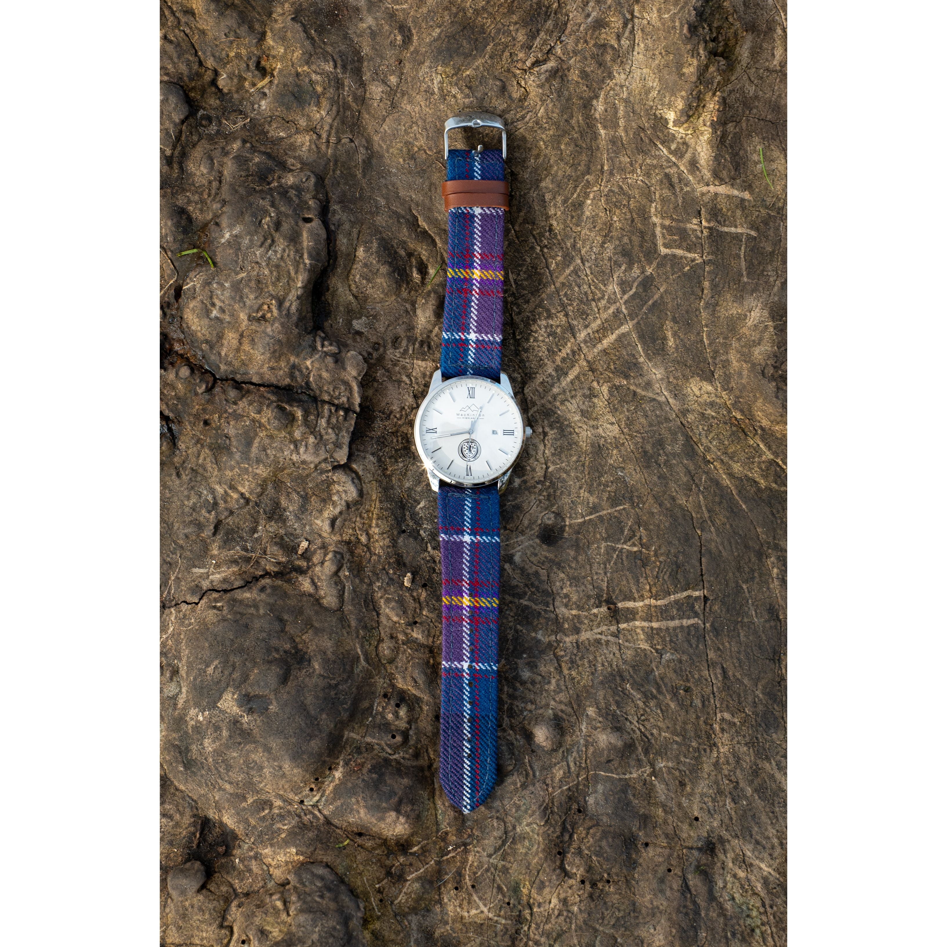 Scotland National Team Tartan Watch White