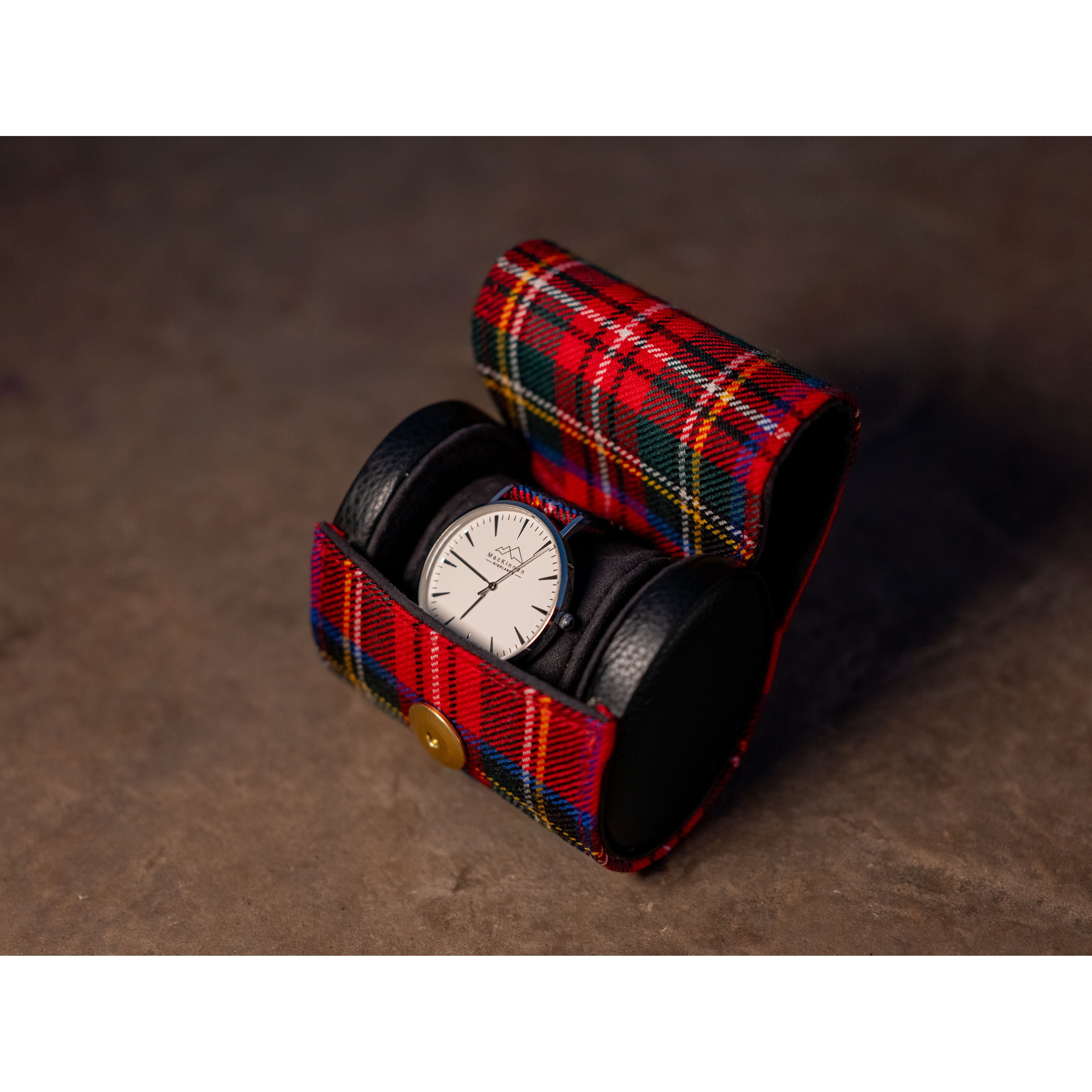 Custom Tartan Watch Roll