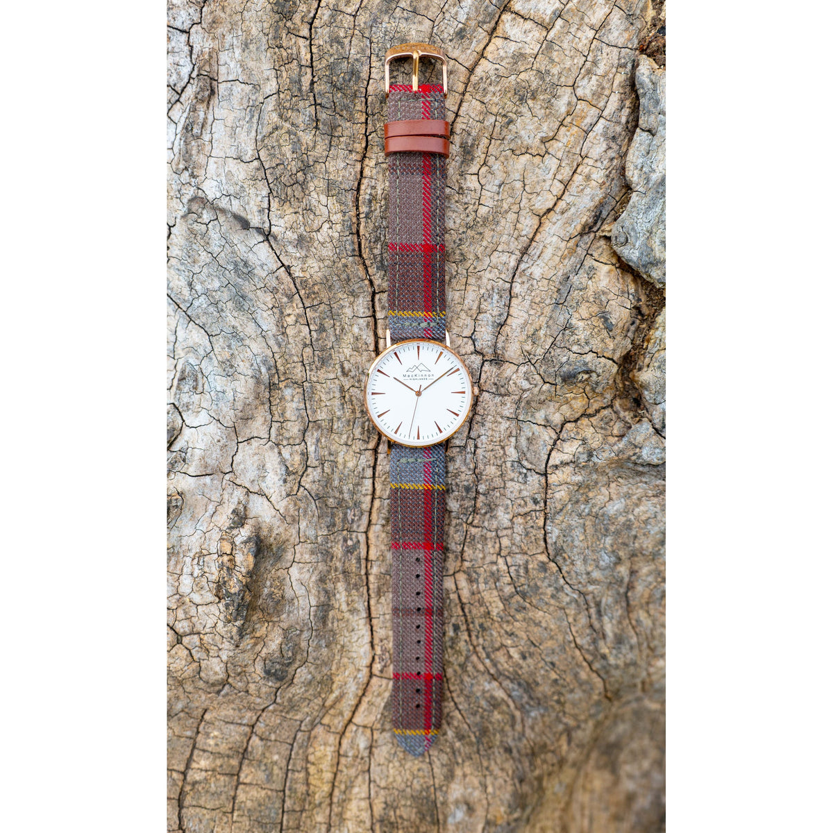 Fraser Outlander Tartan Watch - Rose Gold - MacKinnon Watches