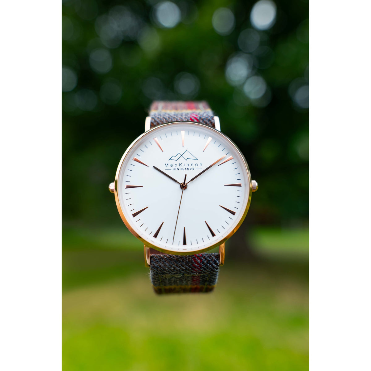 Fraser Outlander Tartan Watch - Rose Gold - MacKinnon Watches