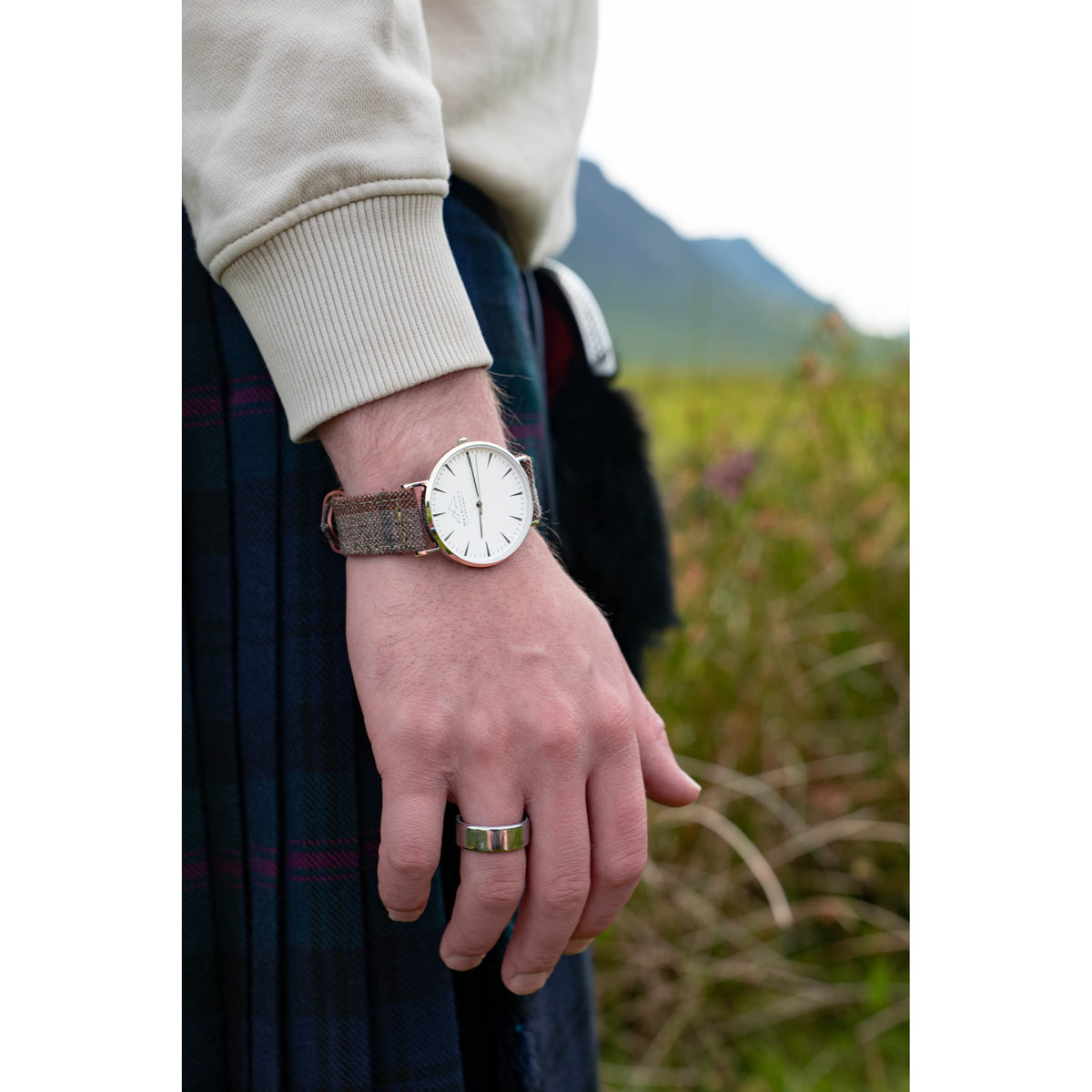 Outlander Tartan Watch - Silver - MacKinnon Watches