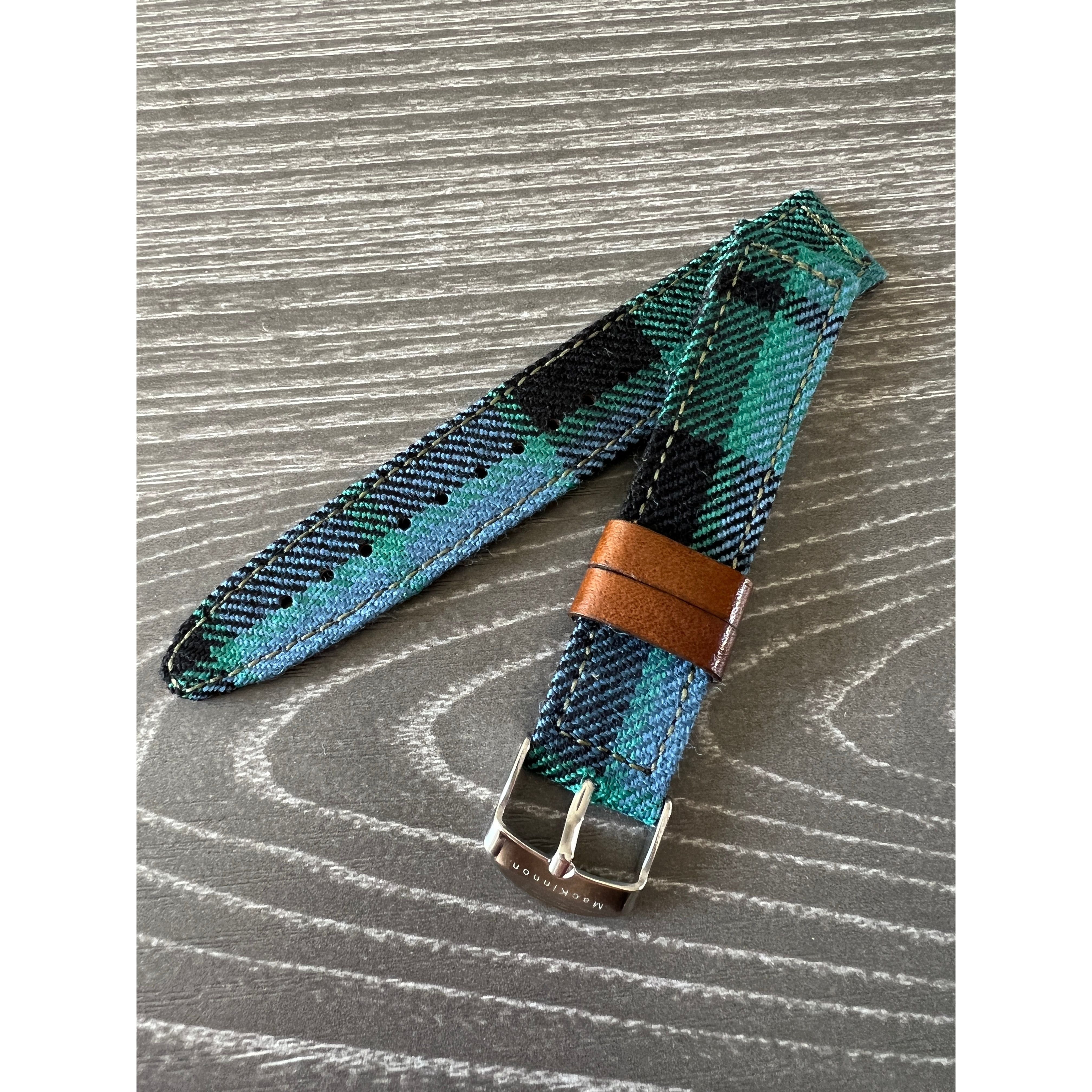 green apple watch band custom tartan 
